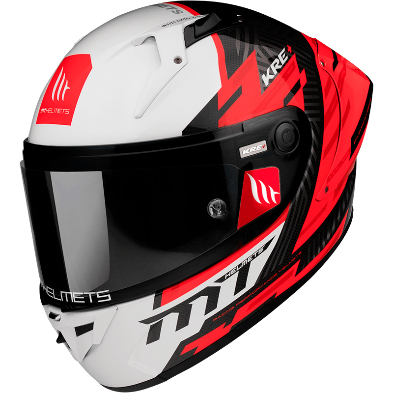 MT KRE+ Carbon Brush A5 Gloss Pearl Red - Durian Bikers