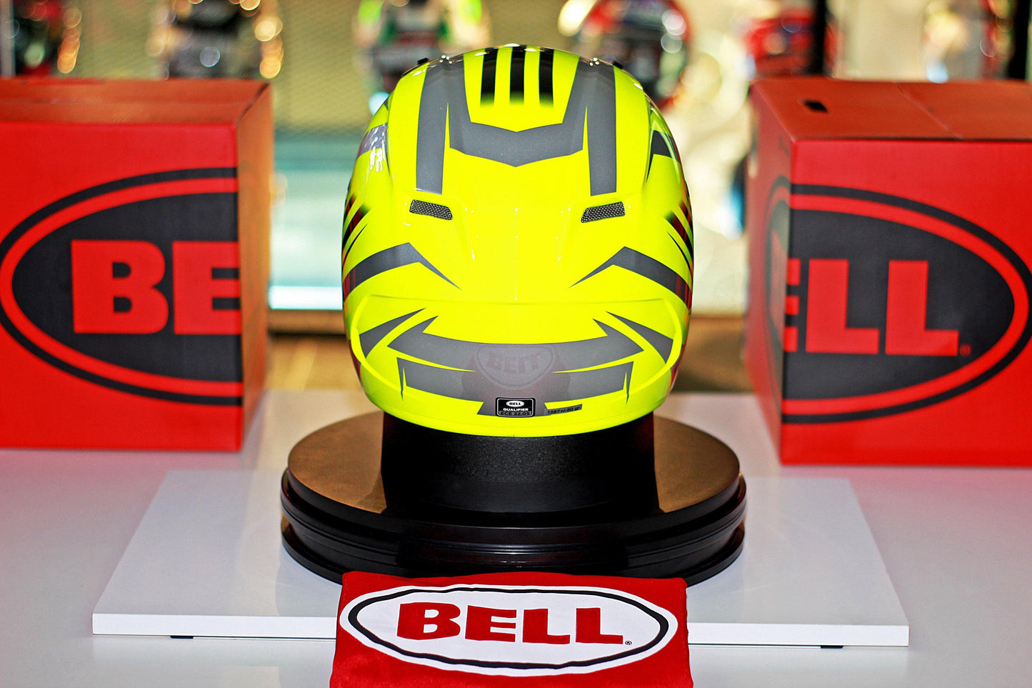Bell Qualifier (Blaze Yellow/Titanium) - Durian Bikers