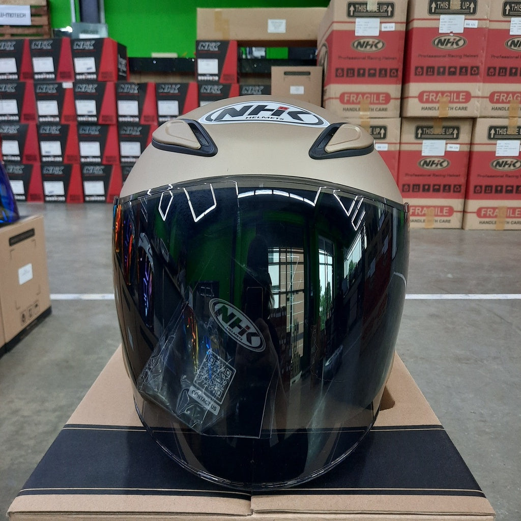 NHK Helmet R6 v2 Solid (Light Gold Matt)