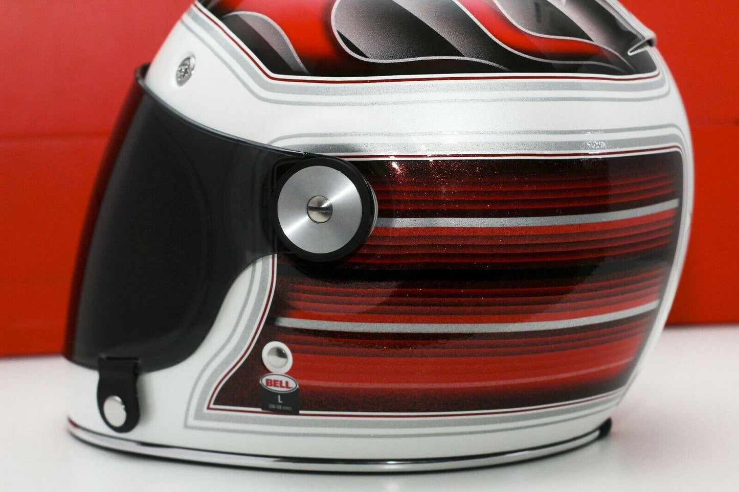 Bell Bullitt Special Edition (Barracuda White/Red/Blue) - Durian Bikers