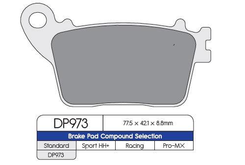 DP Brakes (DP973) Brake Pads - Durian Bikers