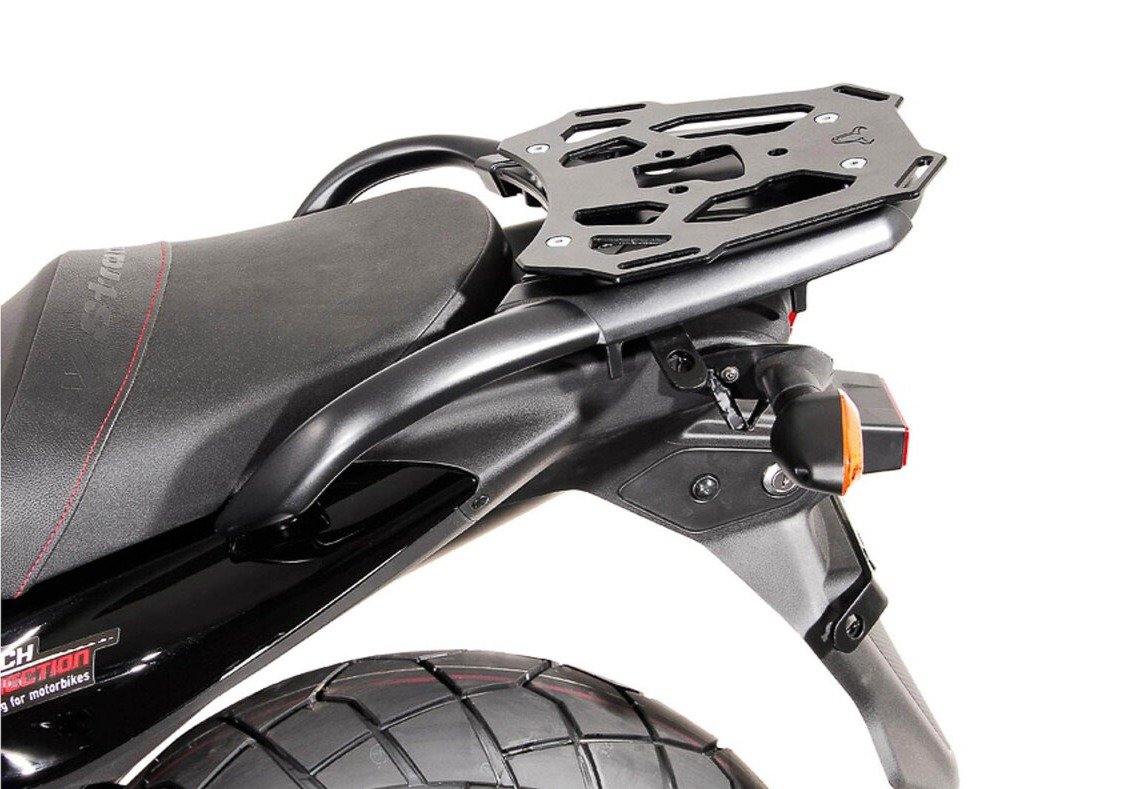 SW-Motech ALU Rack (Black) fits for Suzuki DL650 / V-Strom 650 XT ('11-'16) - Durian Bikers