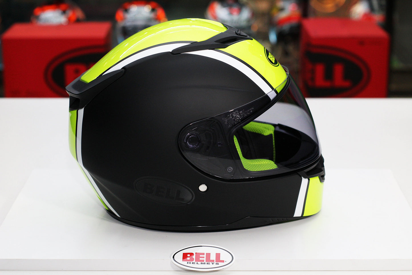 Bell RS-2 (Rally Gloss Black/White/Hi-Viz Yellow) - Durian Bikers