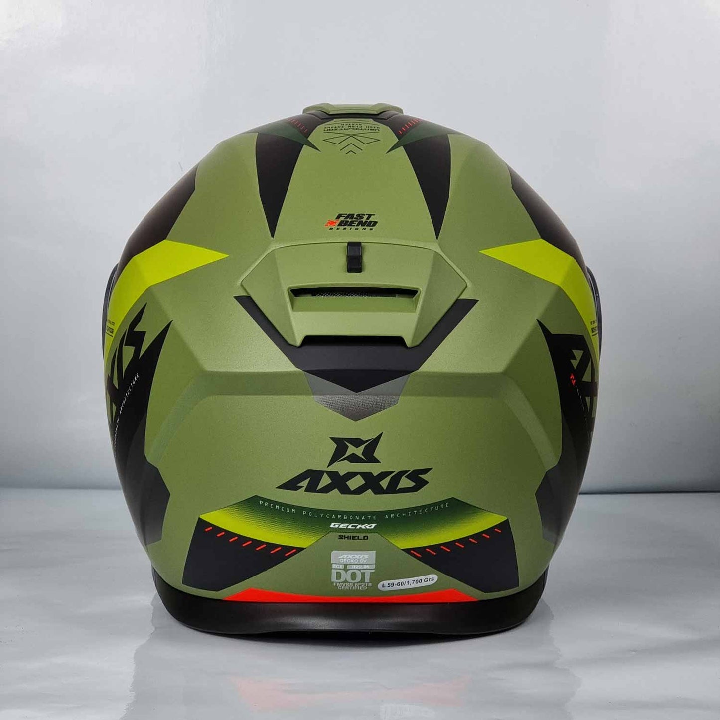 Axxis Helmet Gecko Shield (F6 Matt Green)