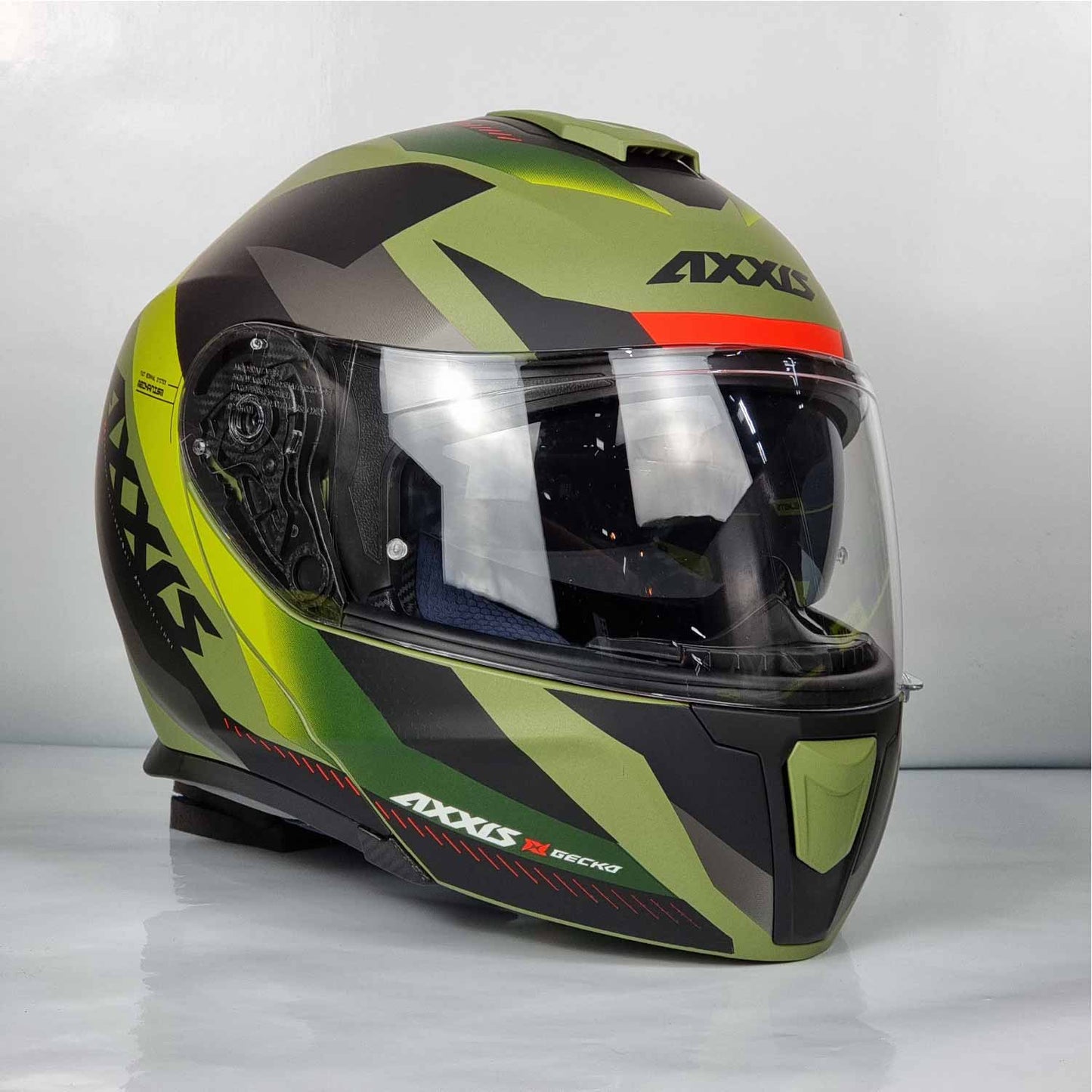 Axxis Helmet Gecko Shield (F6 Matt Green)