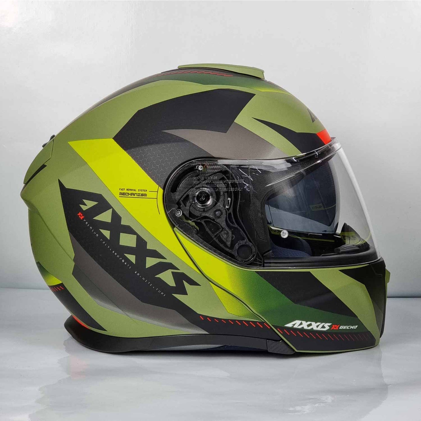 Axxis Helmet Gecko Shield (F6 Matt Green)