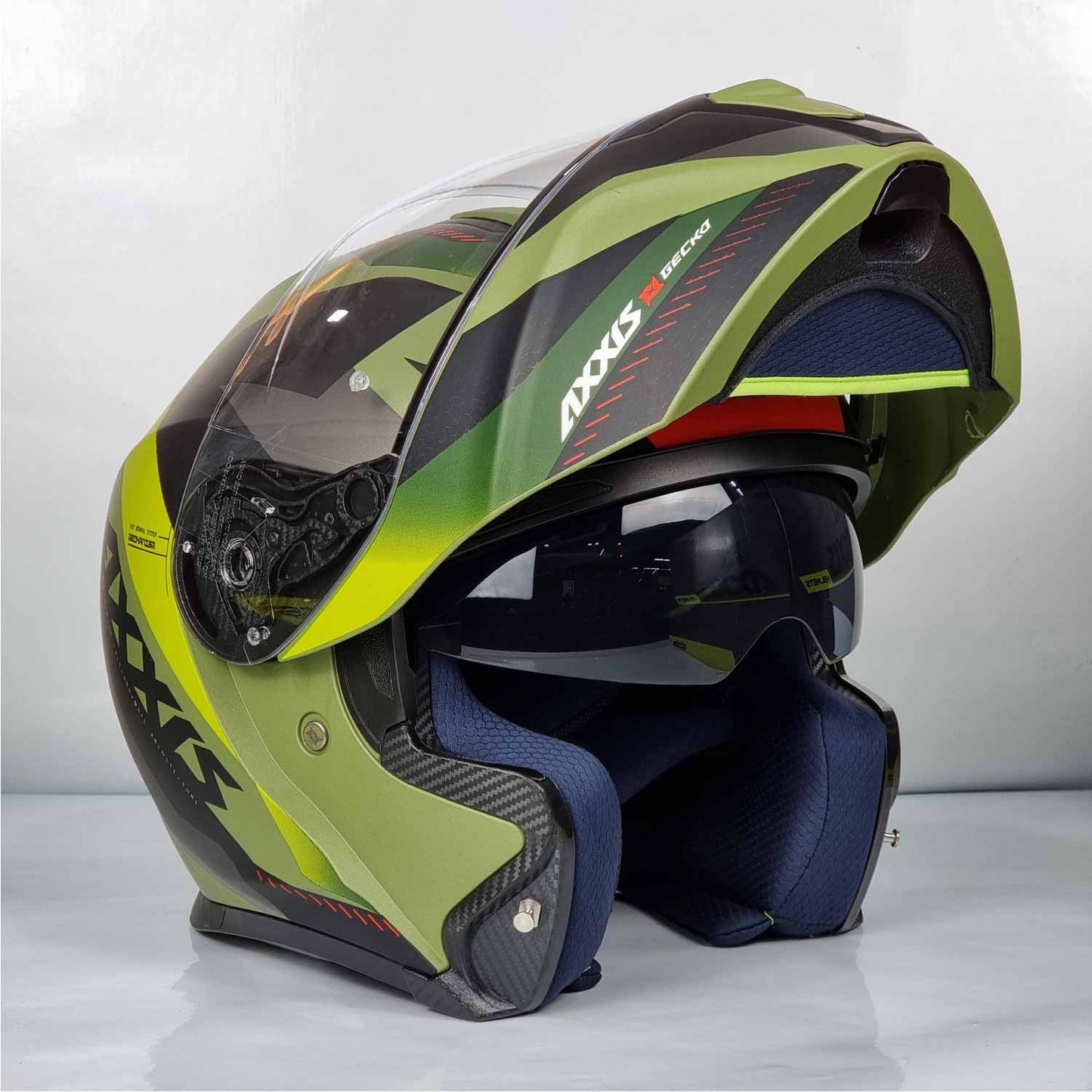Axxis Helmet Gecko Shield (F6 Matt Green)