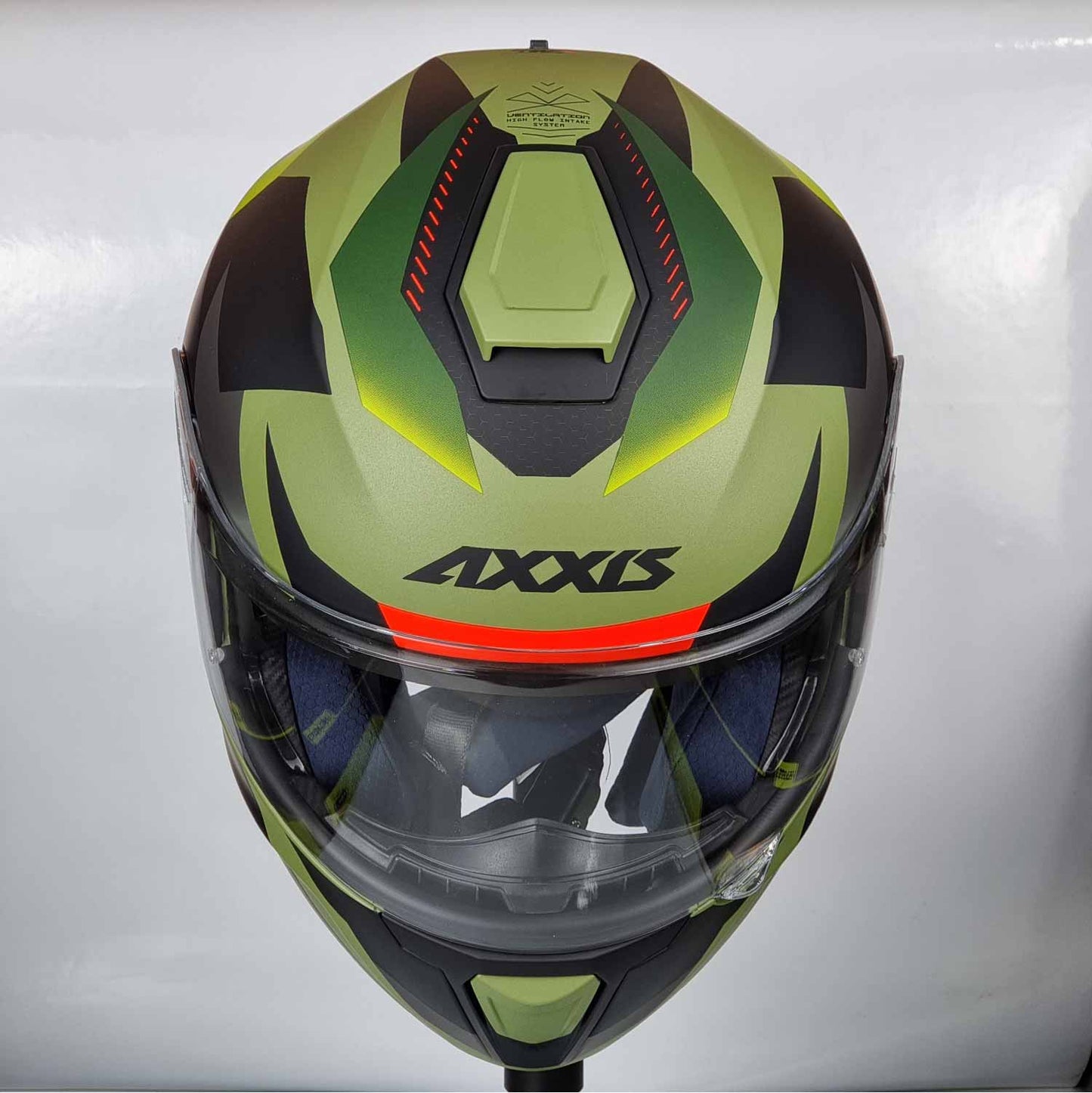 Axxis Helmet Gecko Shield (F6 Matt Green)