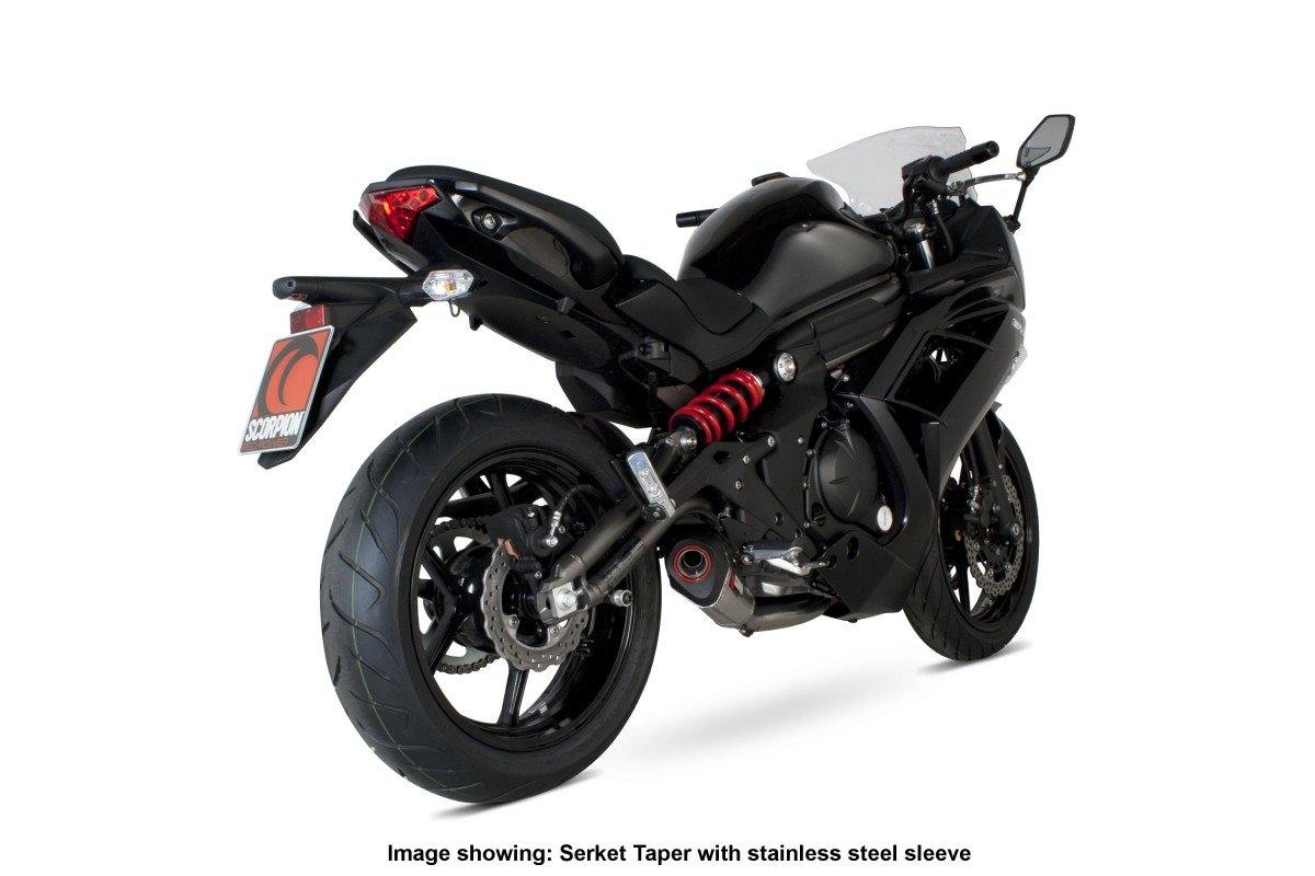 Scorpion Exhaust fits for Kawasaki ER6F / ER6N ('12-'16) (Serket Taper Full System) - Durian Bikers