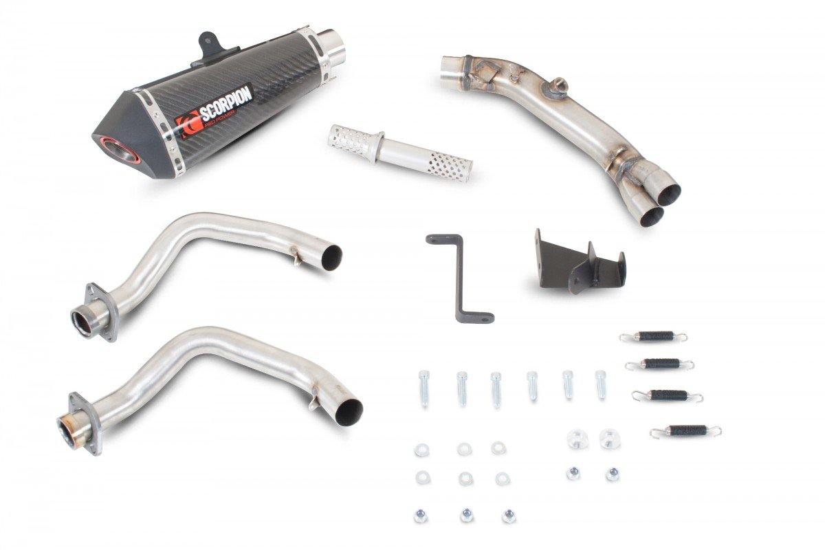 Scorpion Exhaust fits for Kawasaki ER6F / ER6N ('12-'16) (Serket Taper Full System) - Durian Bikers
