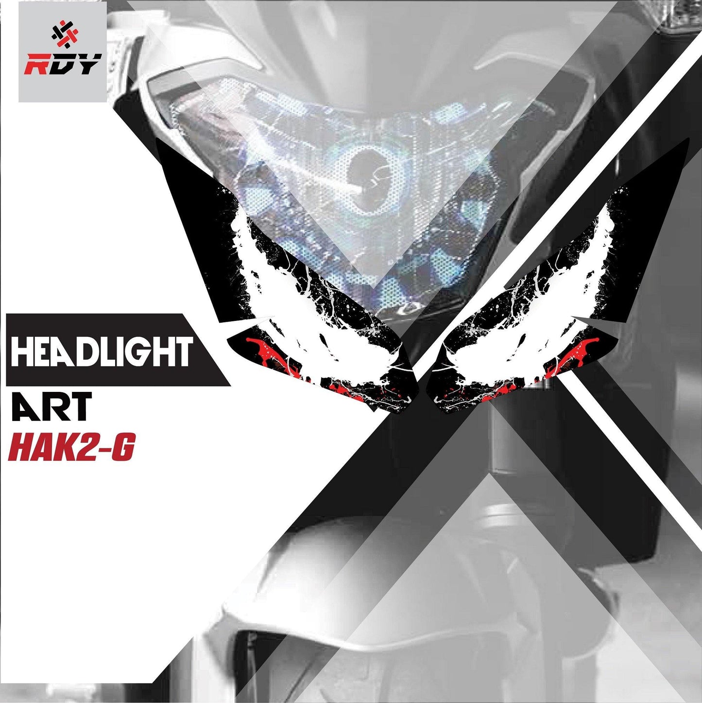 RDY Headlight Art fits for Kawasaki Ninja 250 - Durian Bikers