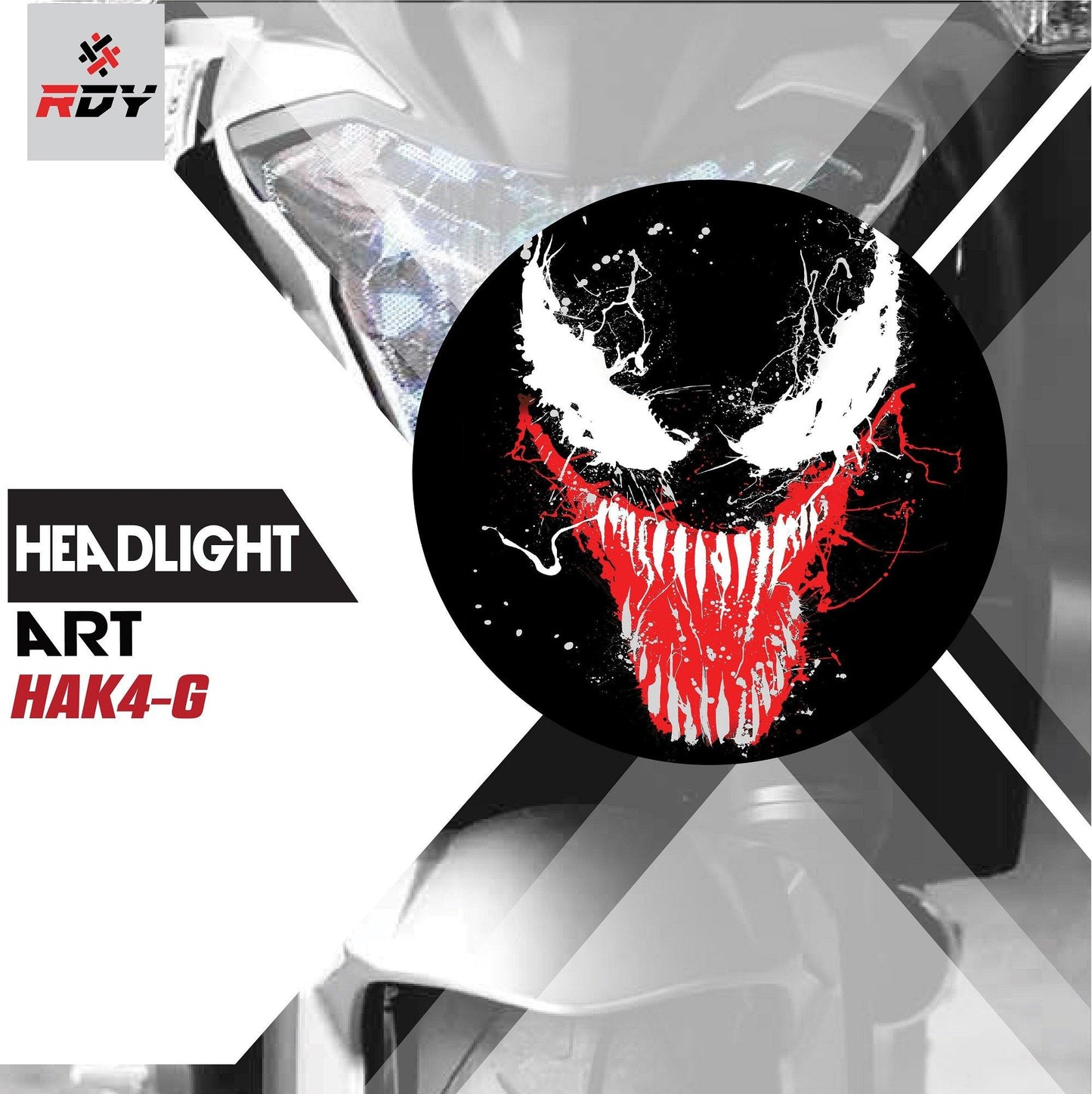 RDY Headlight Art fits for Kawasaki VN900 - Durian Bikers
