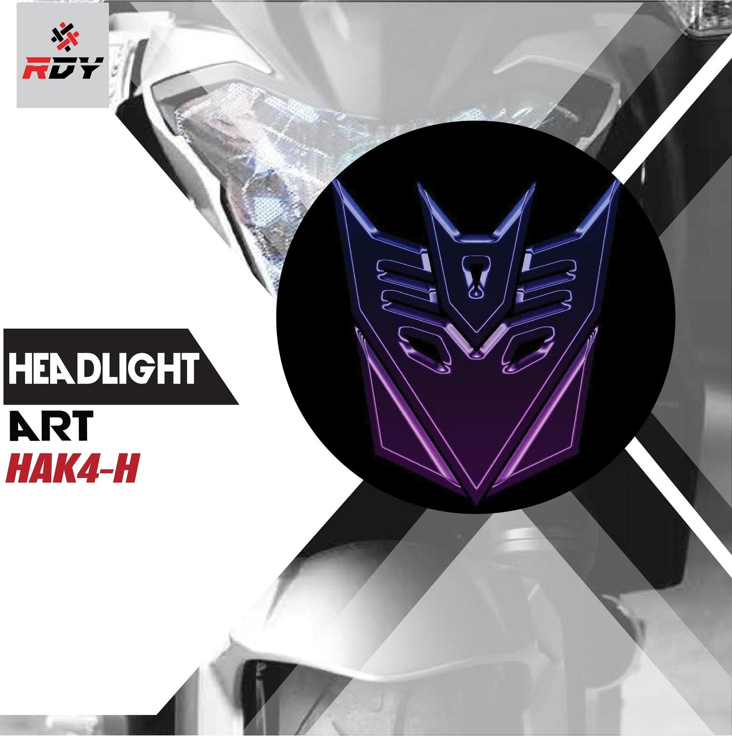 RDY Headlight Art fits for Kawasaki VN900 - Durian Bikers
