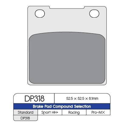 DP Brake Pads fits for Kawasaki ZX-7R, ZX-12R, ZZR1200 - Durian Bikers