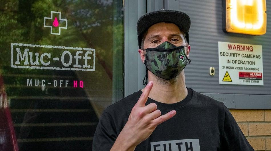Muc Off Reusable Face Mask (Camo) - Durian Bikers