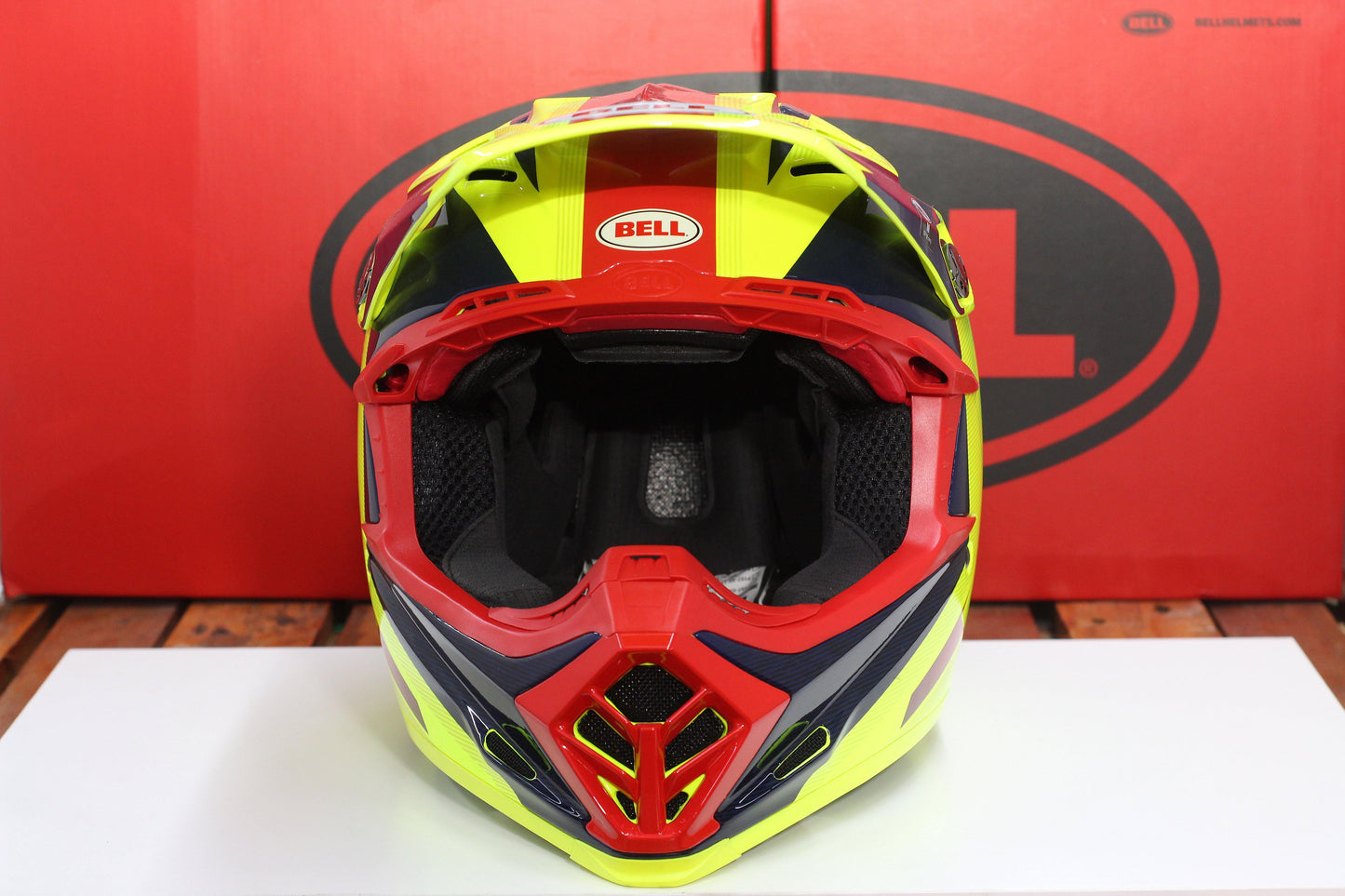 Bell Moto-9 Flex (Vice Blue/Yellow) - Durian Bikers