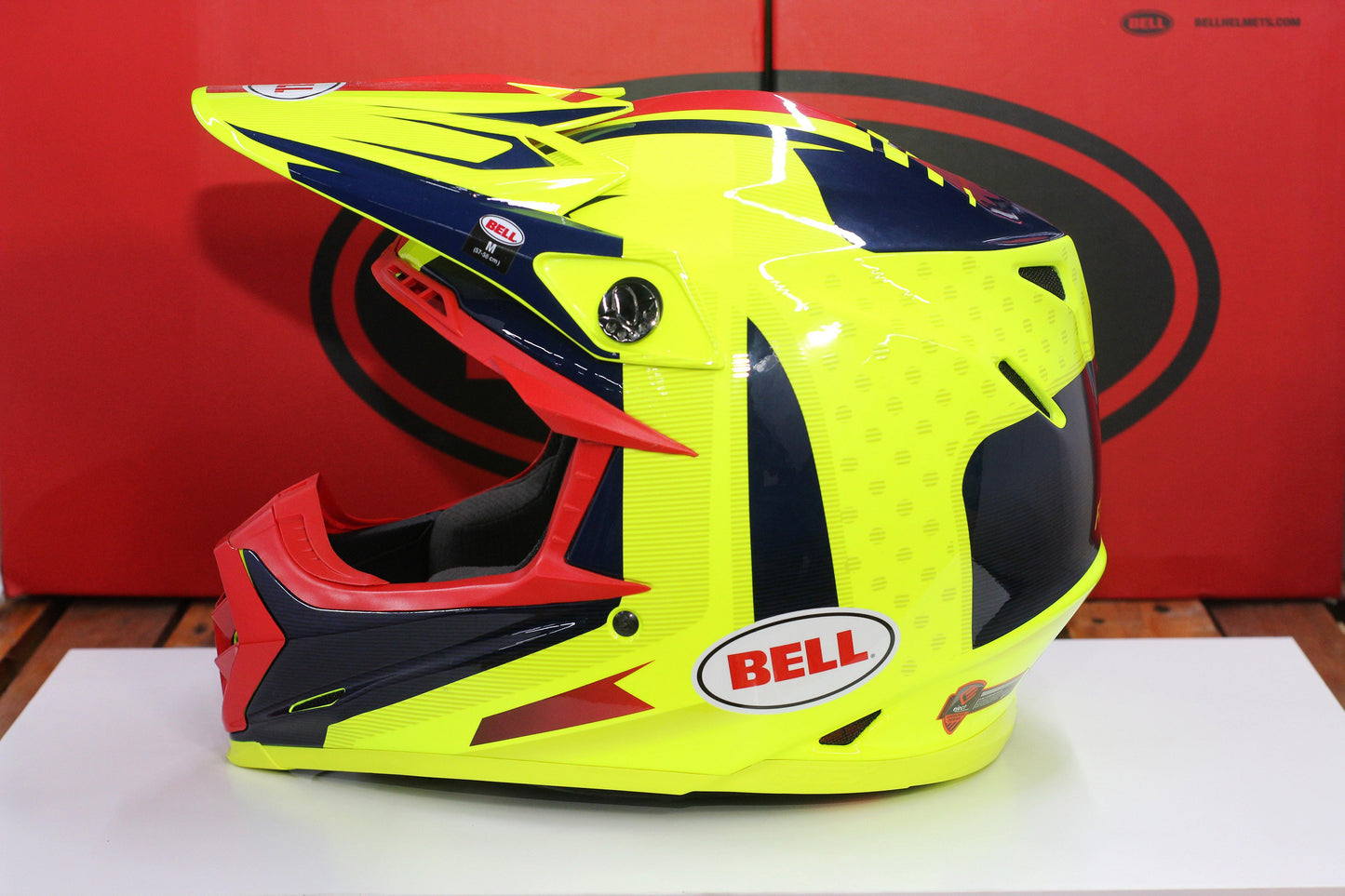 Bell Moto-9 Flex (Vice Blue/Yellow) - Durian Bikers