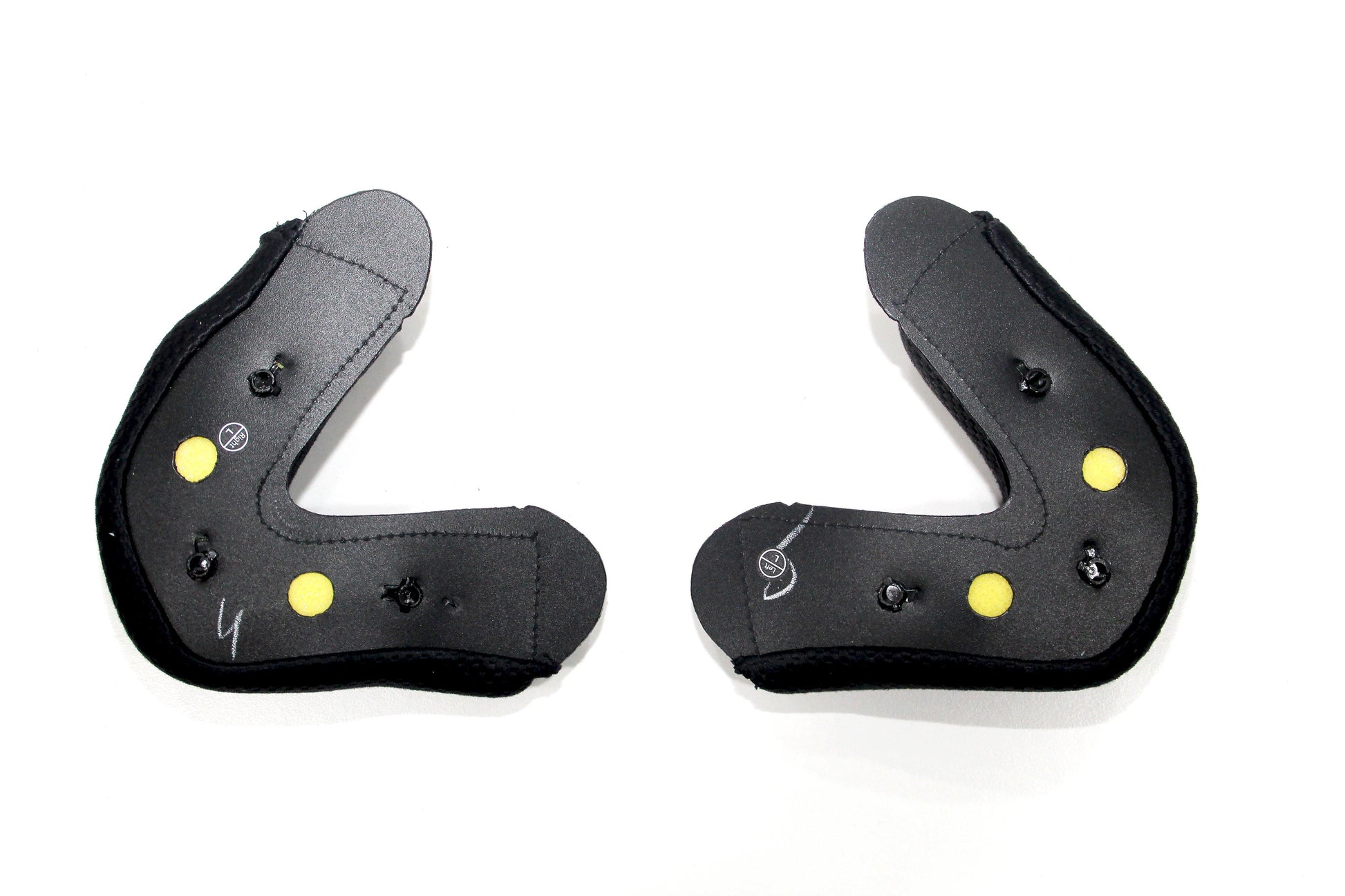 NHK R6 Cheekpads (Black) (Large) - Durian Bikers