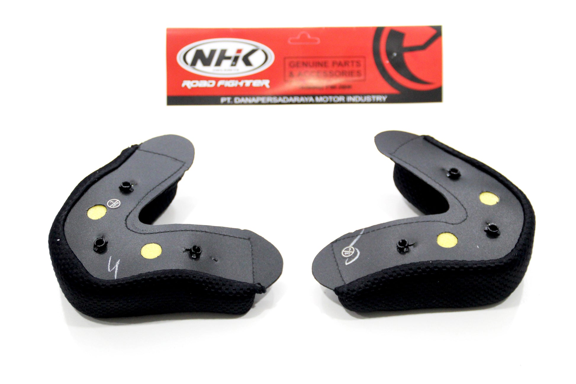 NHK R6 Cheekpads (Black) (Large) - Durian Bikers