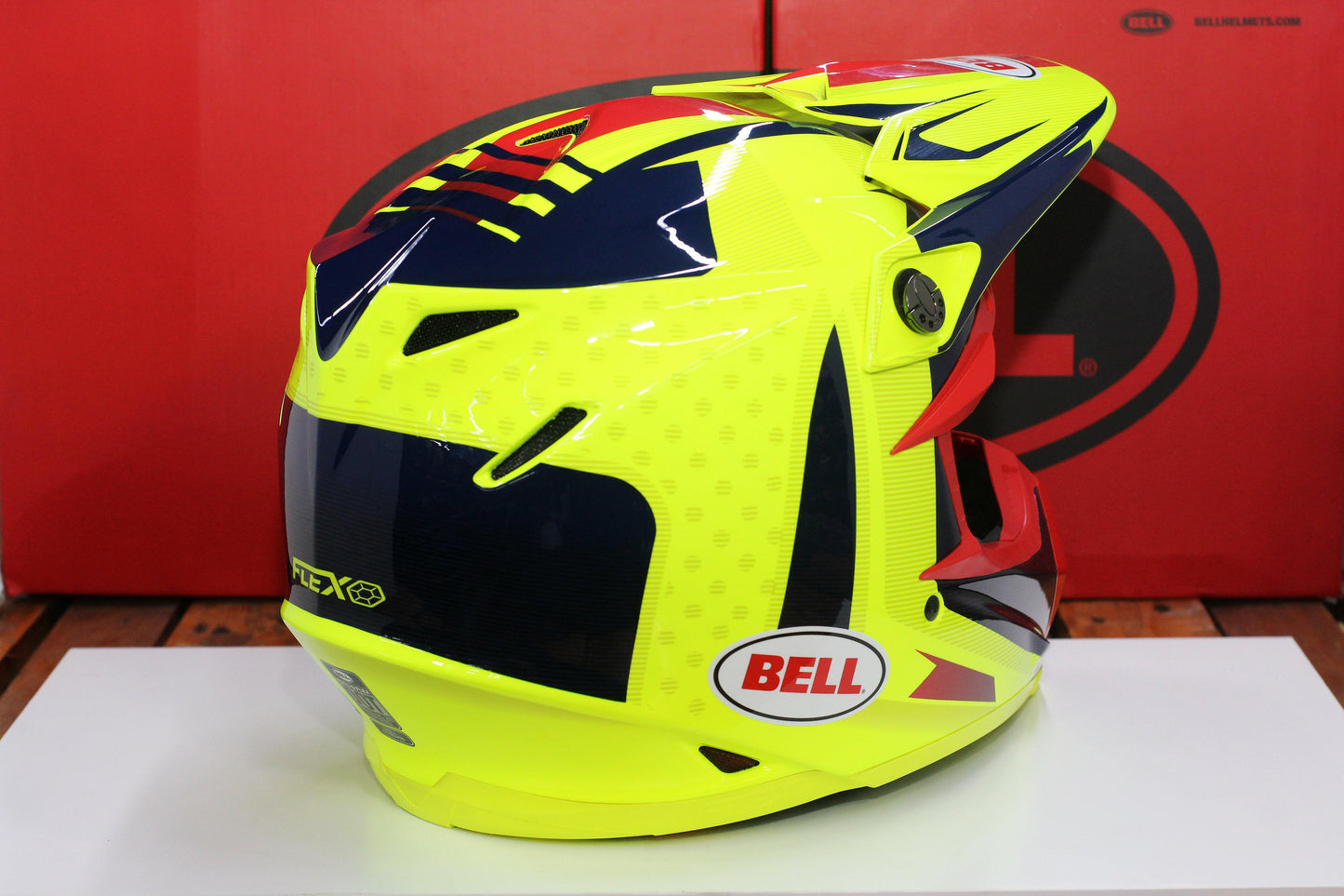 Bell Moto-9 Flex (Vice Blue/Yellow) - Durian Bikers