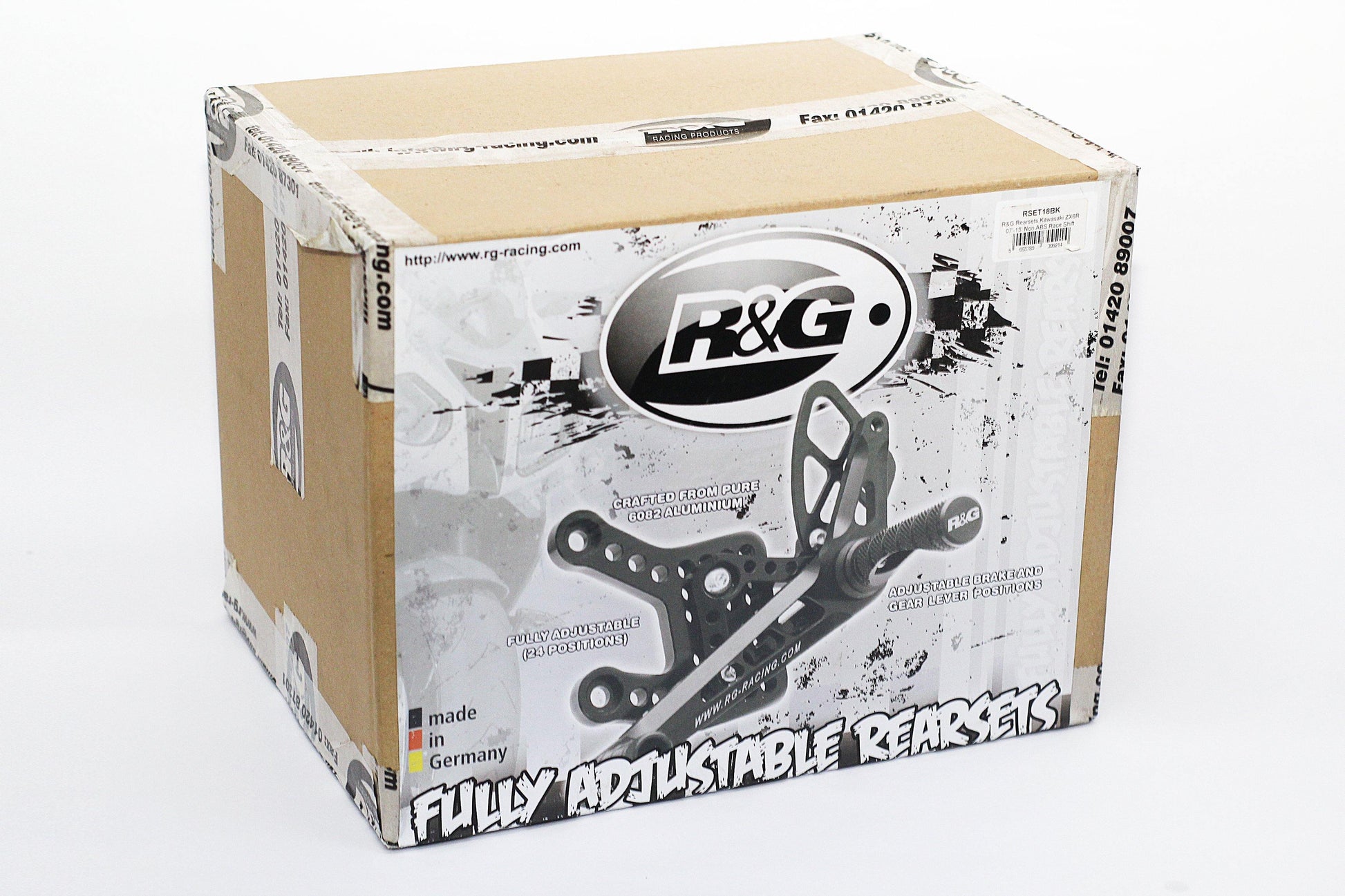 R&G Adjustable Race Rearsets fits for Kawasaki ZX6R ('07-) - Durian Bikers