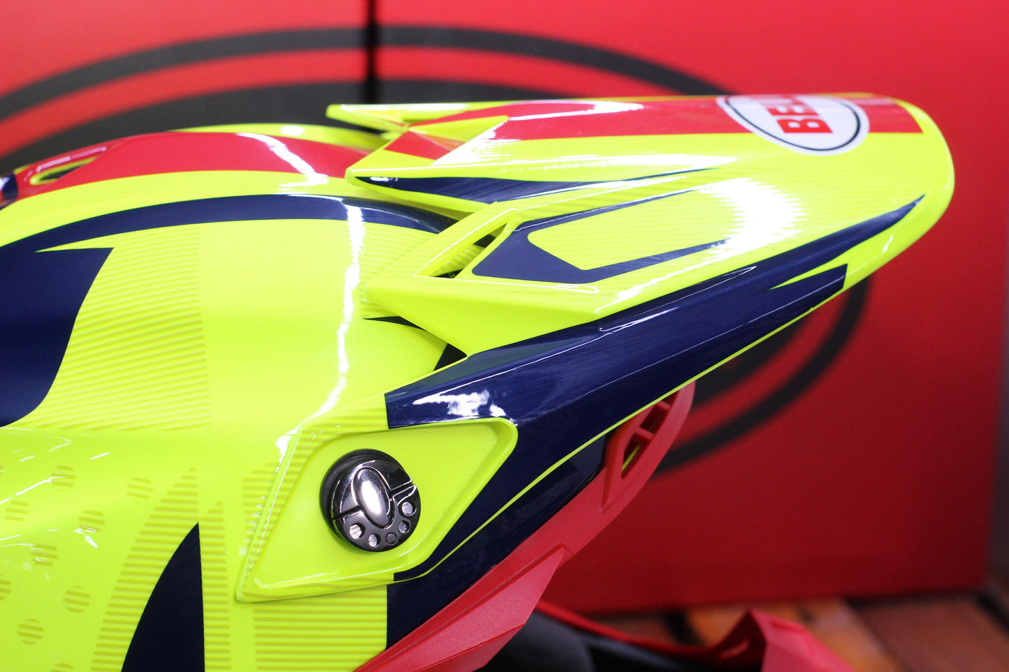 Bell Moto-9 Flex (Vice Blue/Yellow) - Durian Bikers