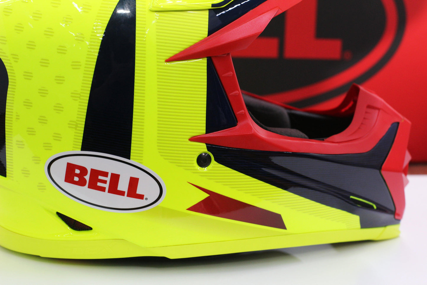 Bell Moto-9 Flex (Vice Blue/Yellow) - Durian Bikers