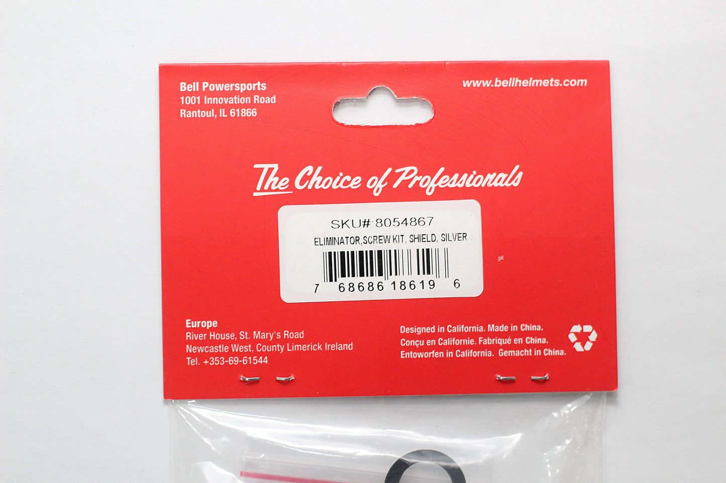 Bell Eliminator (Screw Kit) (Silver) - Durian Bikers