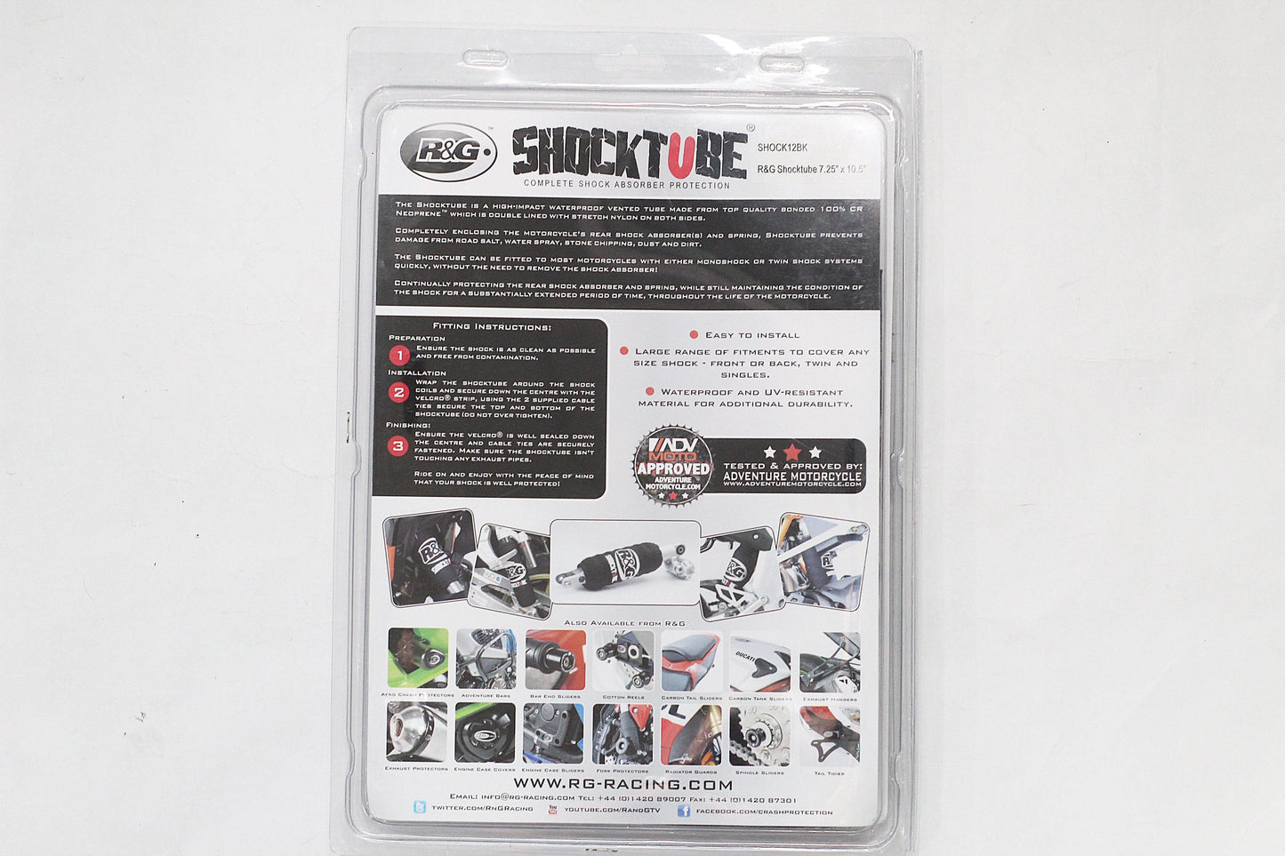 R&G Shocktube fits for Aprilia, Benelli, BMW, Ducati, MV Agusta, Triumph, Yamaha - Durian Bikers
