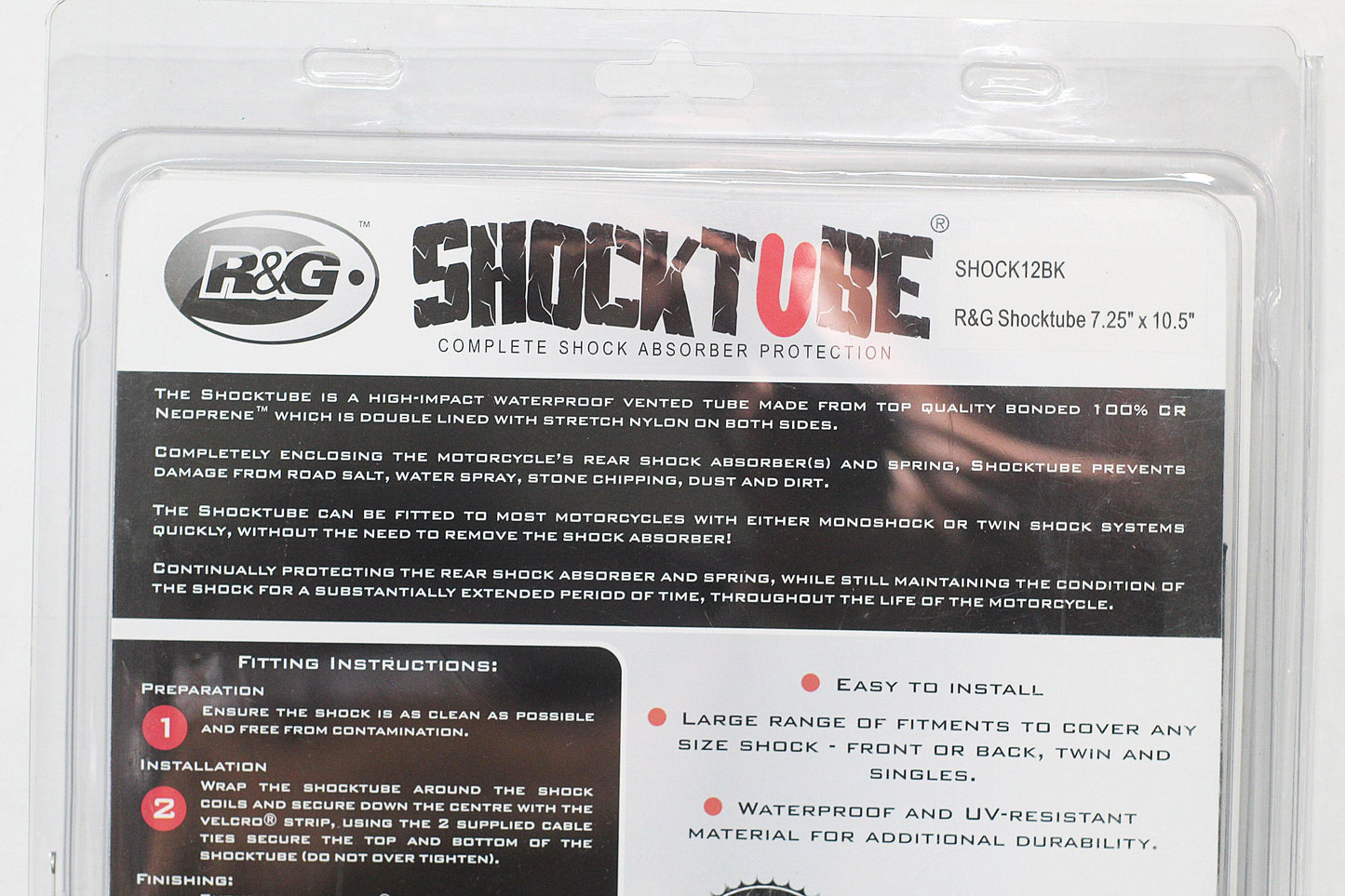 R&G Shocktube fits for Aprilia, Benelli, BMW, Ducati, MV Agusta, Triumph, Yamaha - Durian Bikers