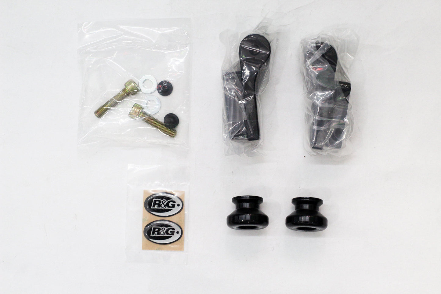 R&G Cotton Reels (Offset) fits for Kawasaki Ninja 250 ('08-) / Z250 / 300 ('13-) / Z300 / 250 / 400 ('18-) / 125 ('19-) / Versys-X 250 / 300 / Z125 ('19-) / Z400 / Z250 ('19-) - Durian Bikers