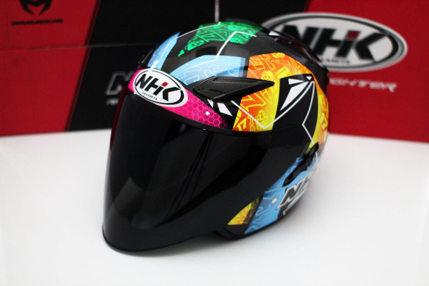 NHK R1 v2.0 Karel Brno (Black Metallic/Yellow Glossy) - Durian Bikers