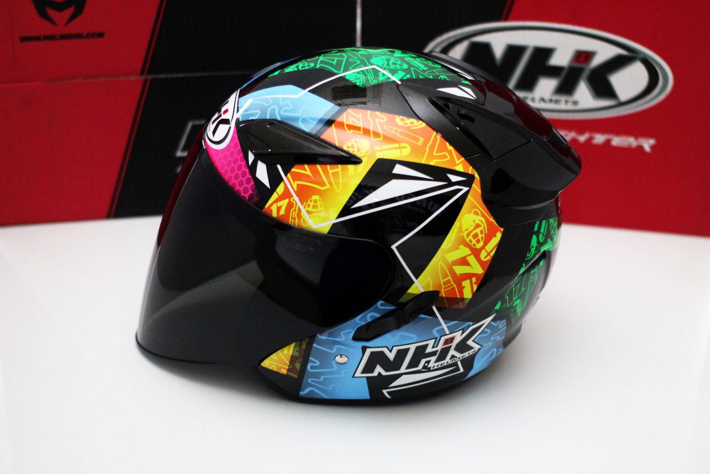 NHK R1 v2.0 Karel Brno (Black Metallic/Yellow Glossy) - Durian Bikers