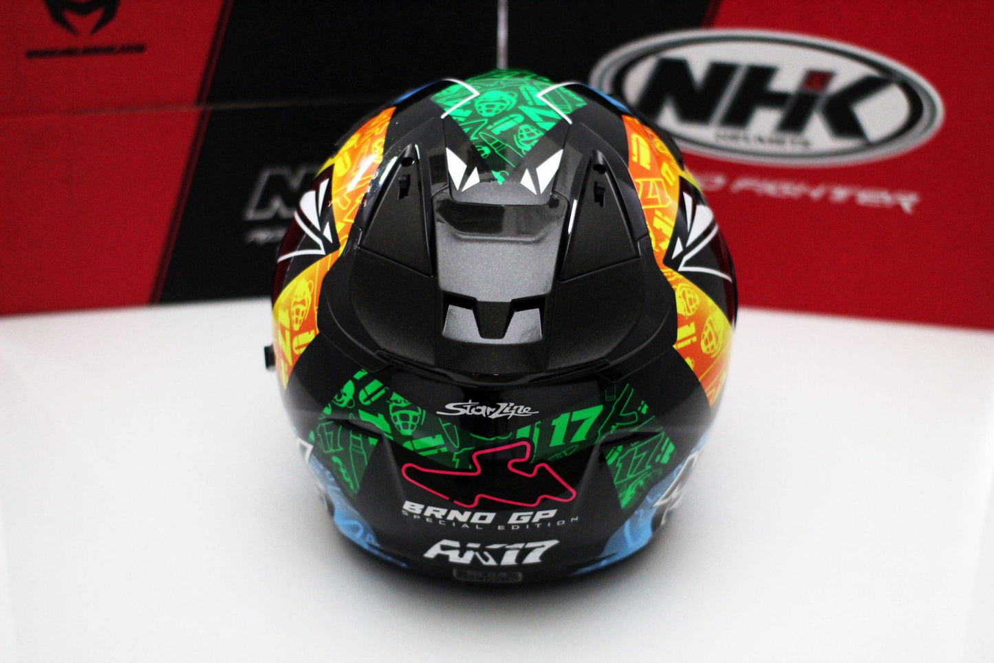 NHK R1 v2.0 Karel Brno (Black Metallic/Yellow Glossy) - Durian Bikers