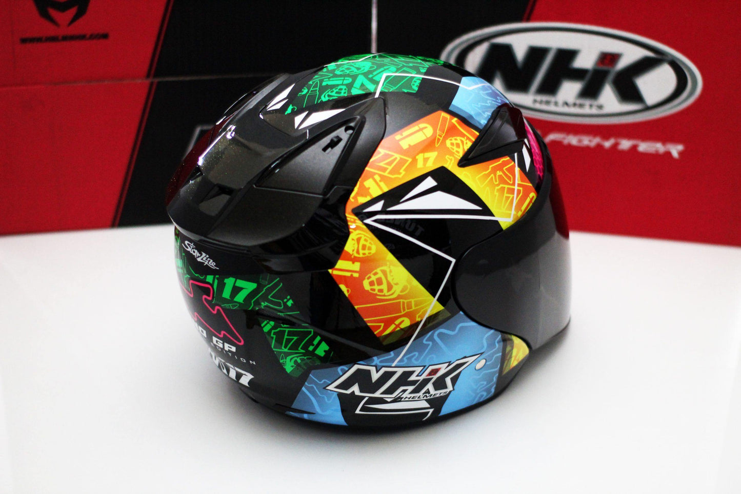 NHK R1 v2.0 Karel Brno (Black Metallic/Yellow Glossy) - Durian Bikers