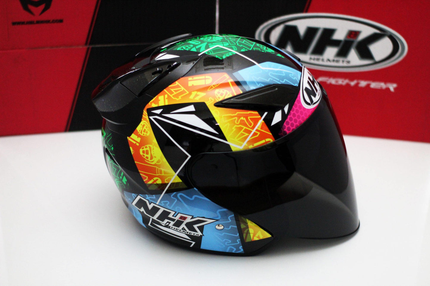 NHK R1 v2.0 Karel Brno (Black Metallic/Yellow Glossy) - Durian Bikers