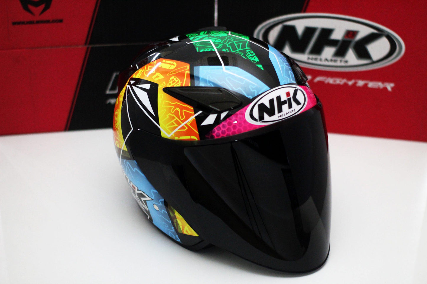NHK R1 v2.0 Karel Brno (Black Metallic/Yellow Glossy) - Durian Bikers