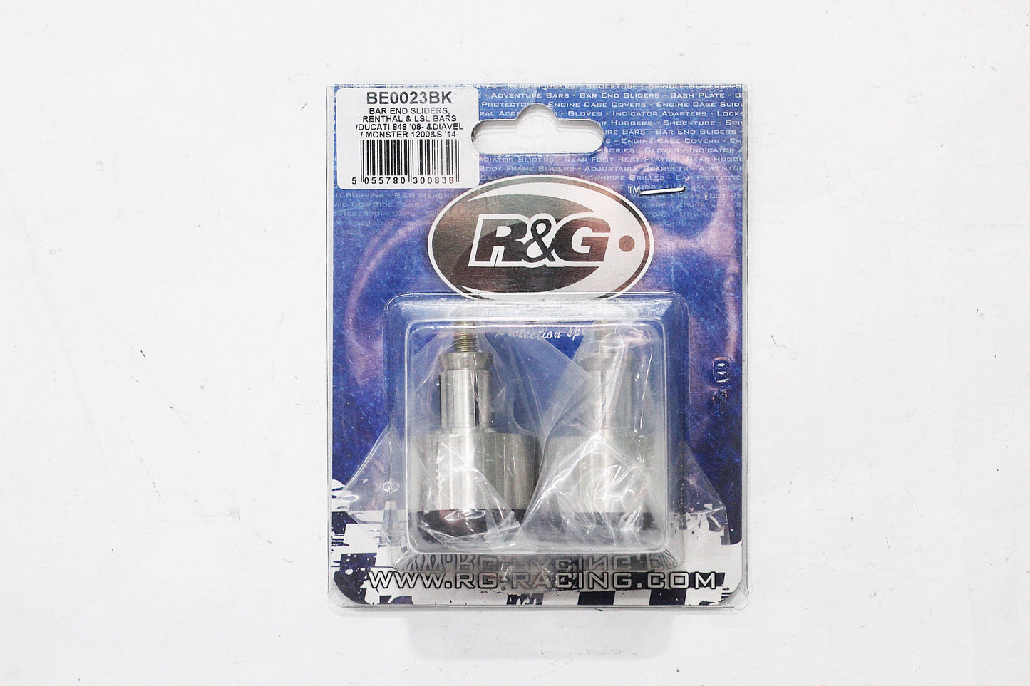 R&G Bar End Sliders fits for Renthal / LSL Bars / Ducati 848 / Diavel / Monster 1200 S ('14-) & KTM RC125 / 200 ('14-) - Durian Bikers