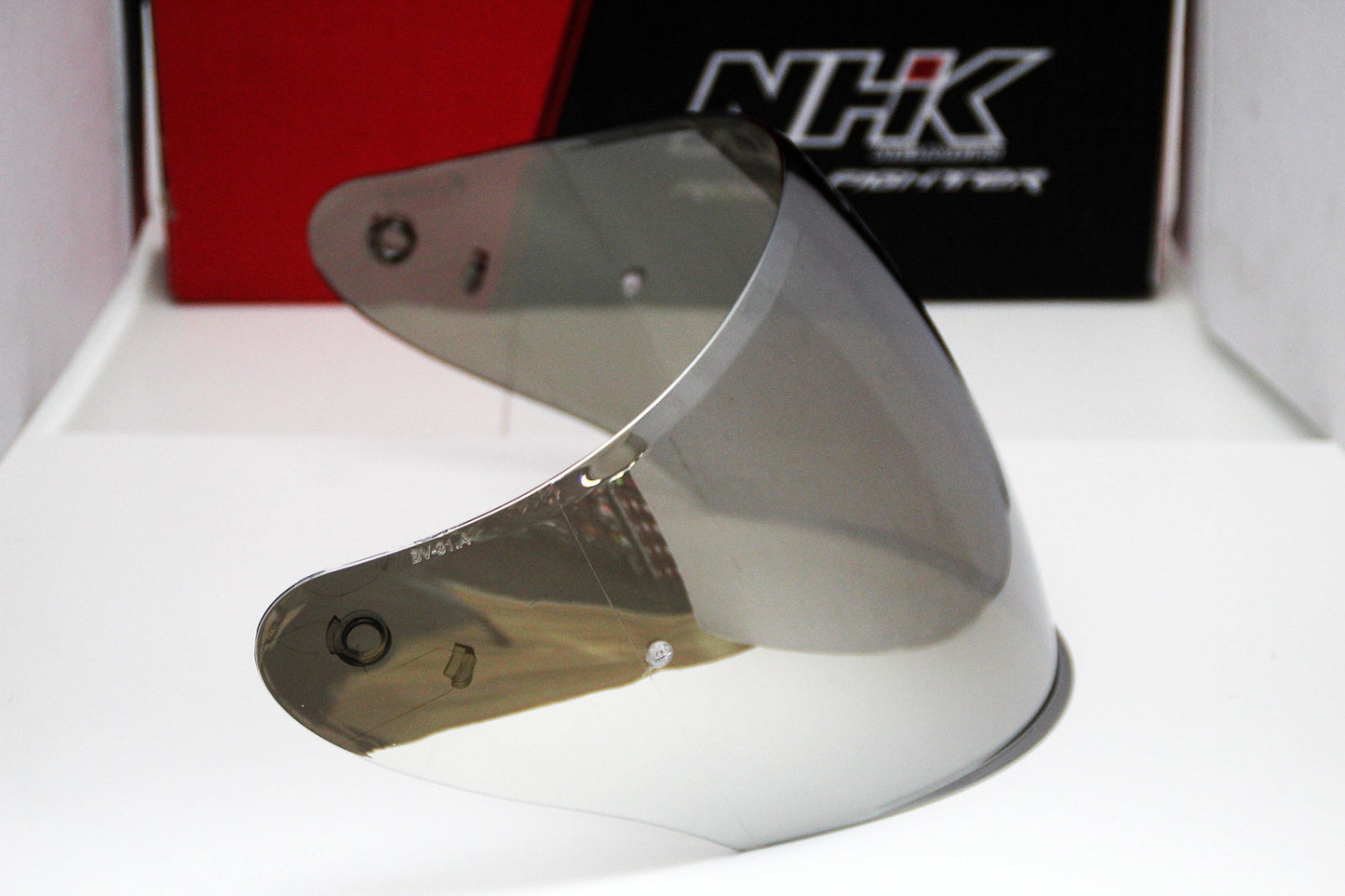 NHK R1 V1 Visor (Metallic Silver) - Durian Bikers