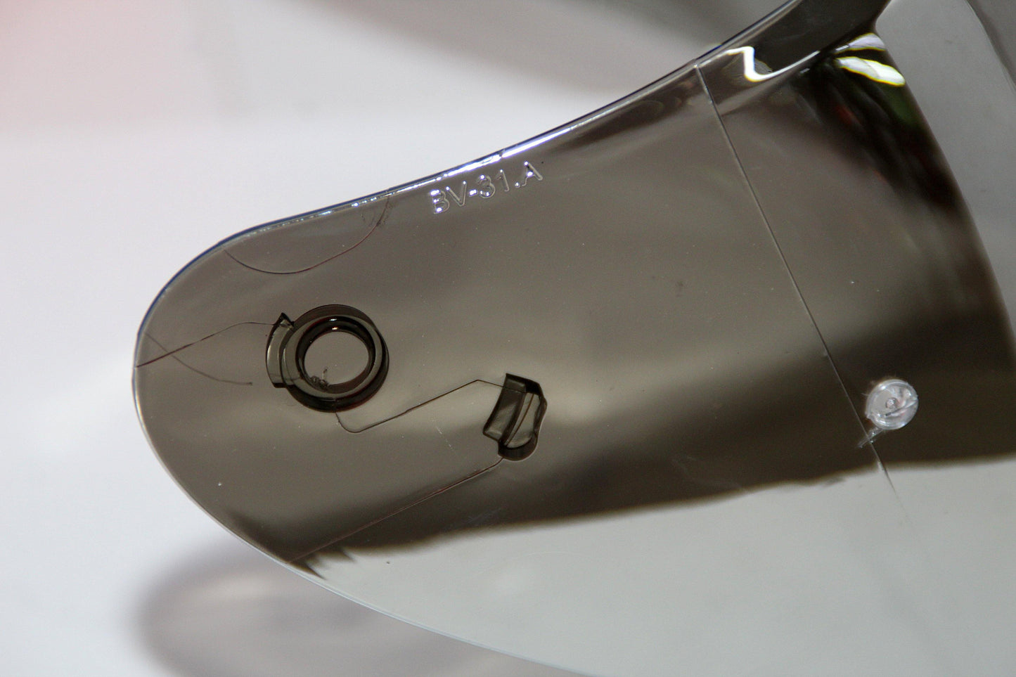NHK R1 V1 Visor (Metallic Silver) - Durian Bikers