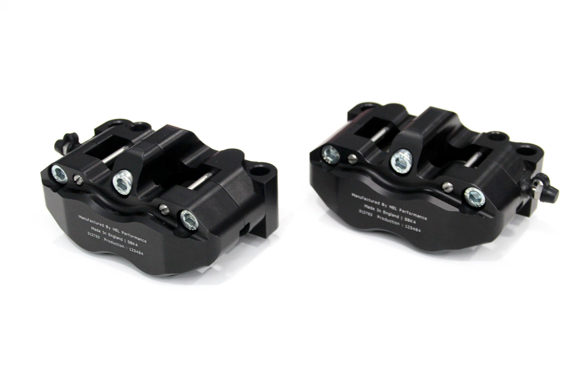 HEL Performance 4 Piston Radial Brake Calipers Kit (100mm Black) - Durian Bikers