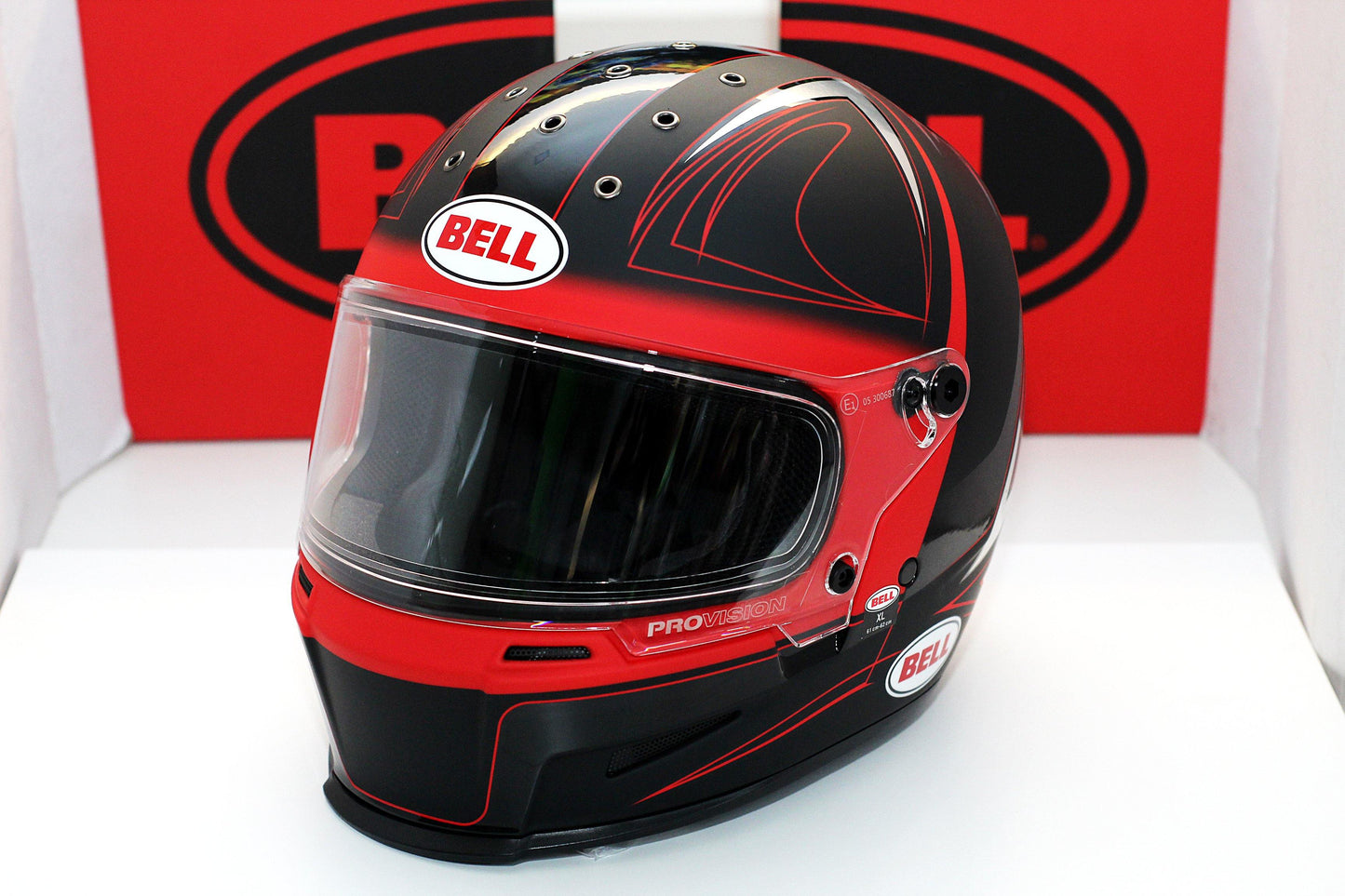 Bell Eliminator (Hart Luck Matte/Gloss Black/Red/White) - Durian Bikers