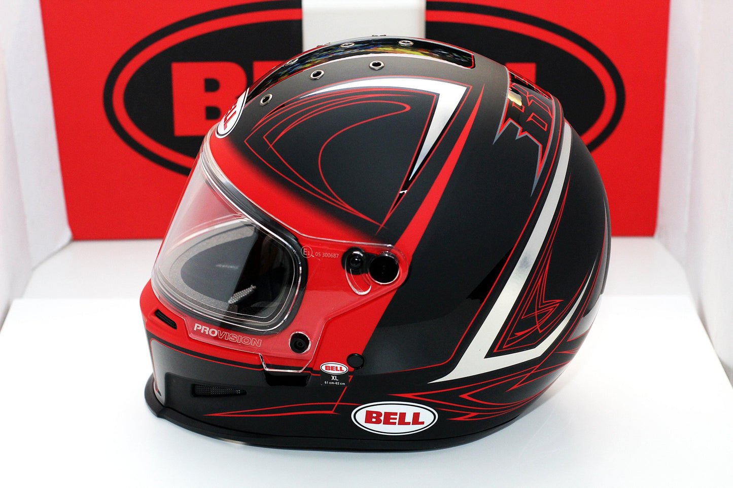 Bell Eliminator (Hart Luck Matte/Gloss Black/Red/White) - Durian Bikers