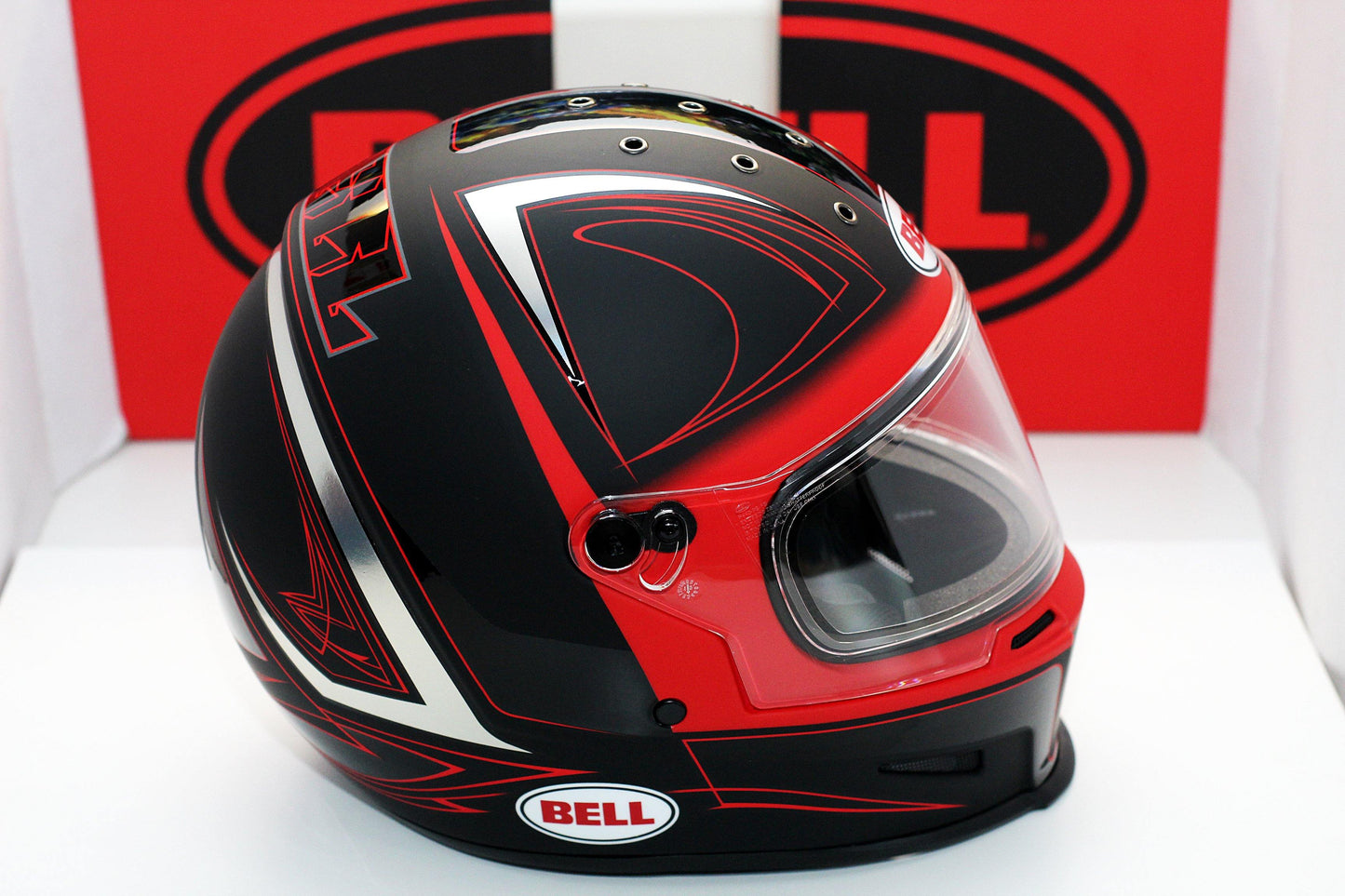 Bell Eliminator (Hart Luck Matte/Gloss Black/Red/White) - Durian Bikers