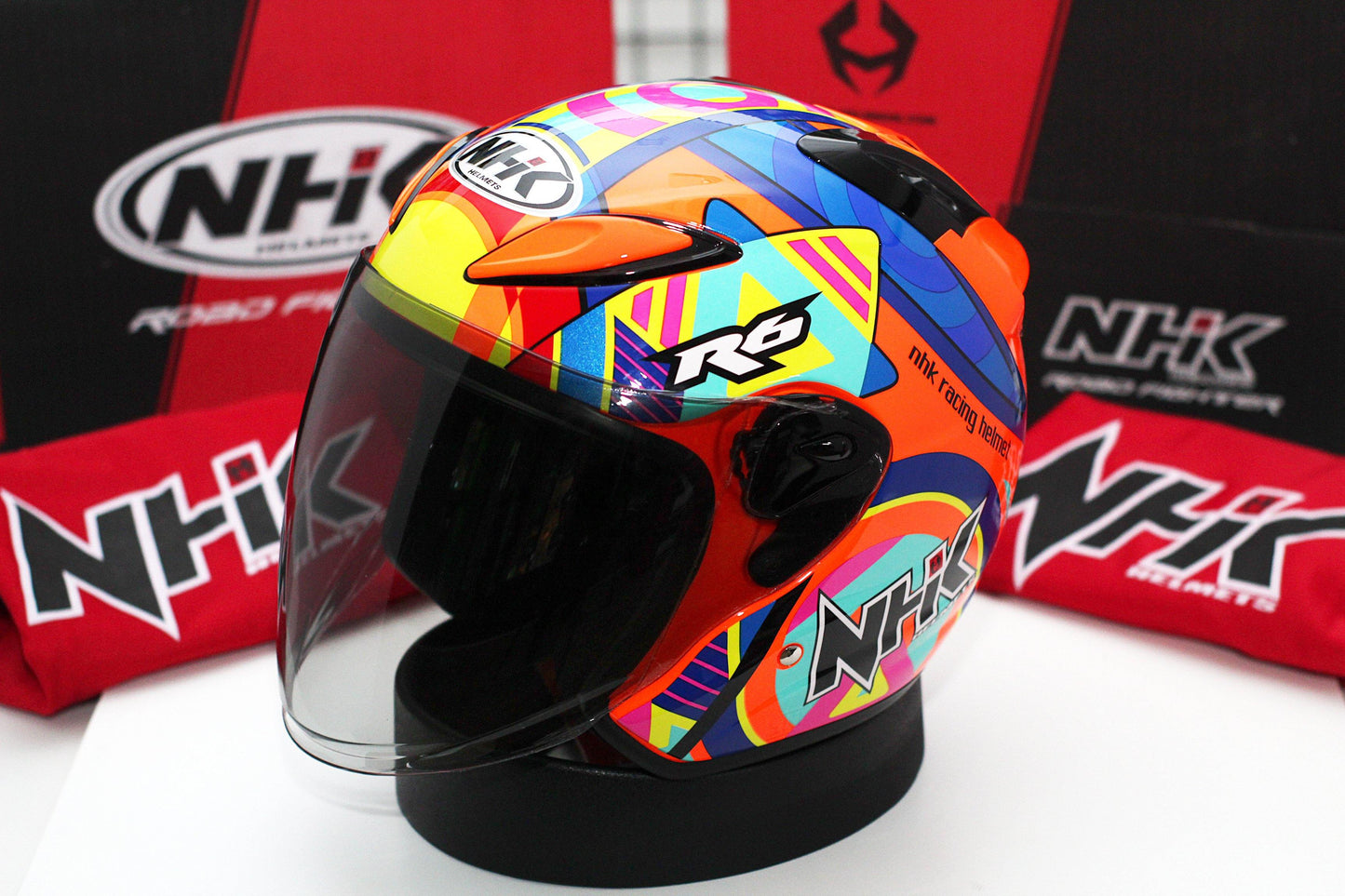 NHK R6 Pigment (Orange Flo Glossy) - Durian Bikers