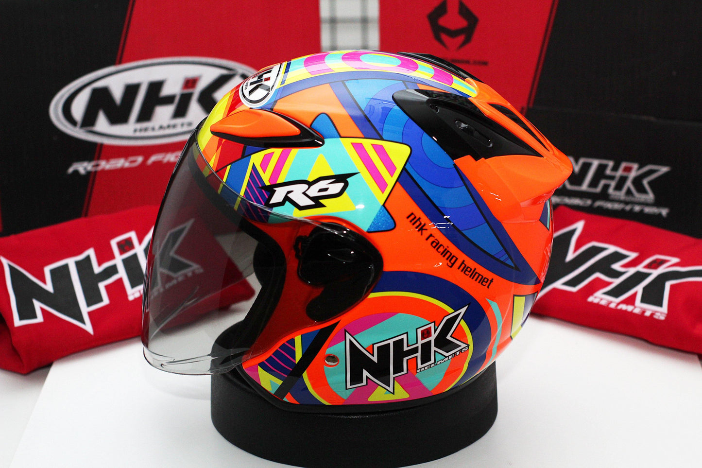 NHK R6 Pigment (Orange Flo Glossy) - Durian Bikers