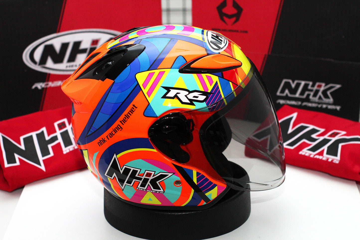 NHK R6 Pigment (Orange Flo Glossy) - Durian Bikers