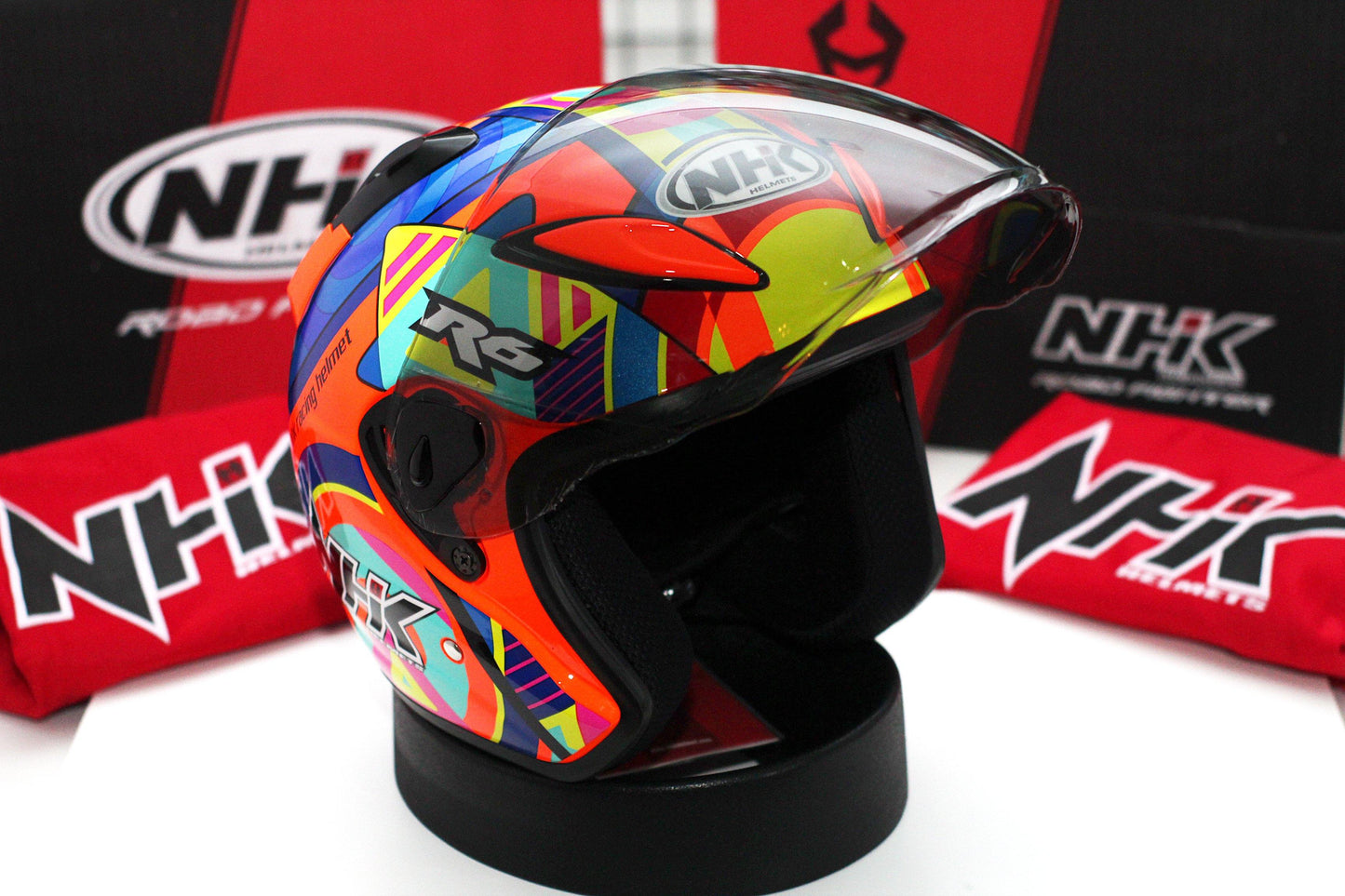 NHK R6 Pigment (Orange Flo Glossy) - Durian Bikers