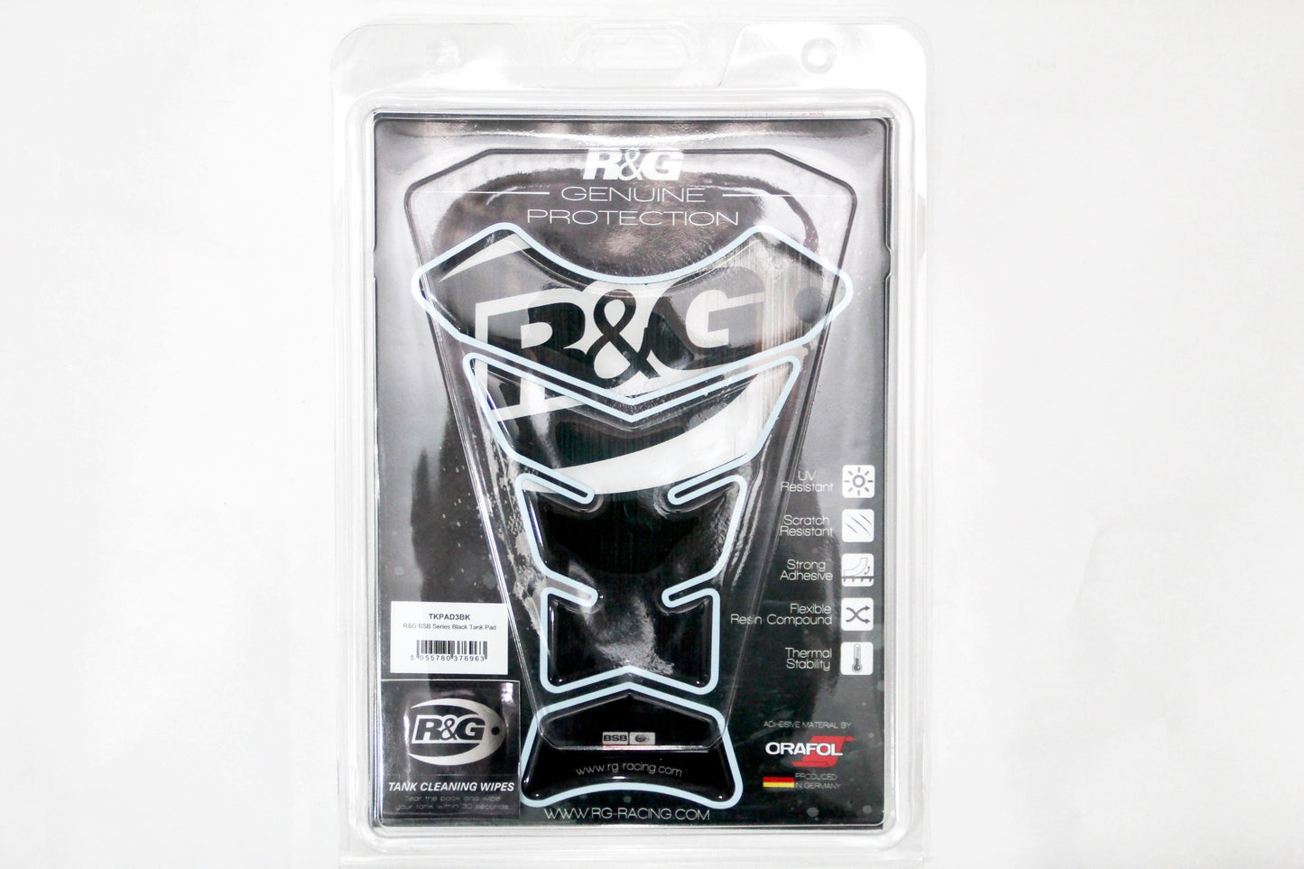 R&G "BSB Series" Tank Pad (Black) - Durian Bikers