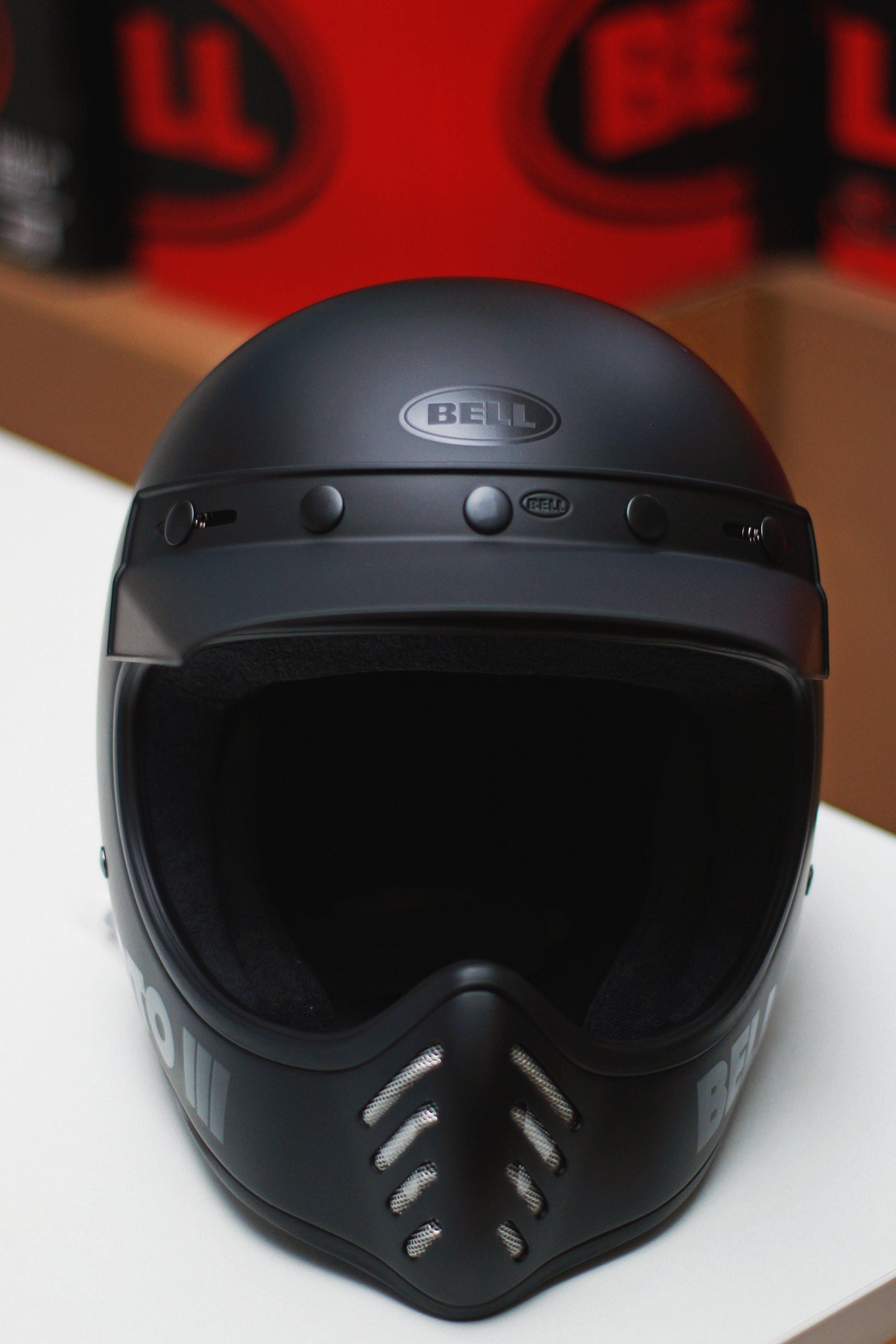 Bell Moto-3 (Classic Matte/Gloss Blackout) - Durian Bikers